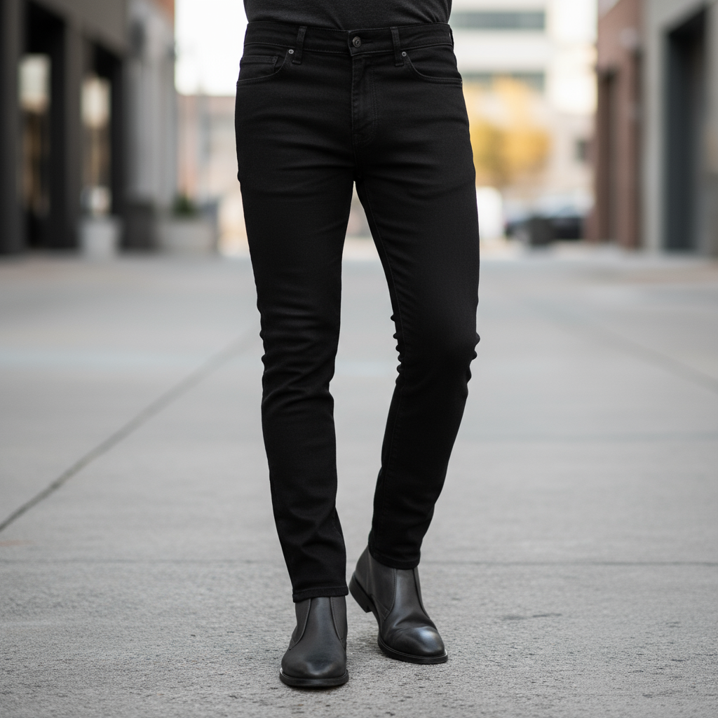 Black denim