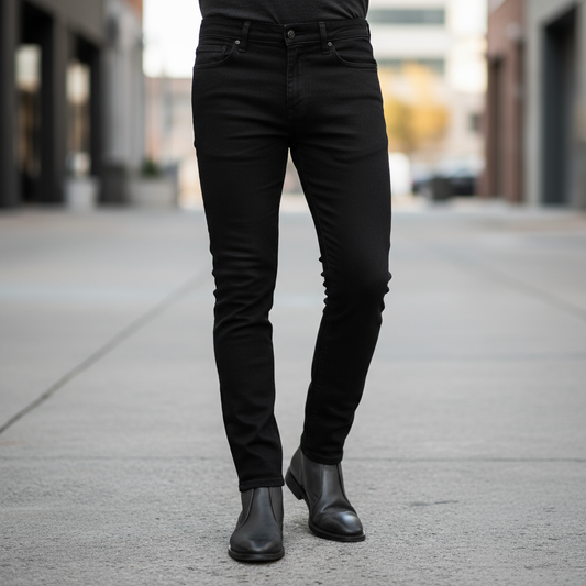 Black denim