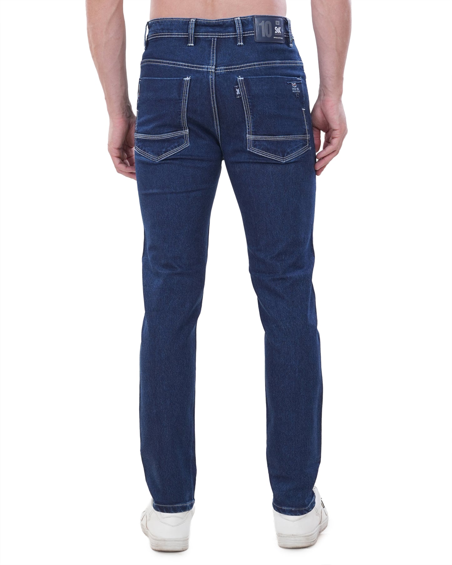 SYK MENS NAVY BLUE JEANS