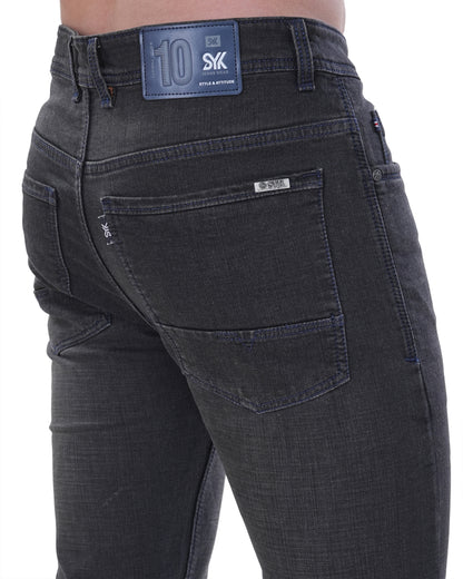 SYK DENIM BLACK WITH BLUE LABEL-636